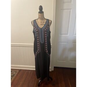 NWT Richie Maxi/Midi Embroidered‎ Dress M/L